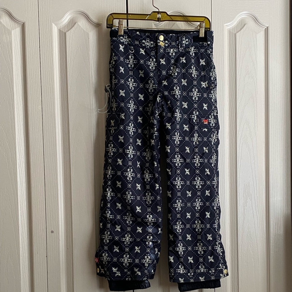 Quicksilver Youth Kids Print Snowboard Ski Snow Size S Pants 26” Waist. Unisex.